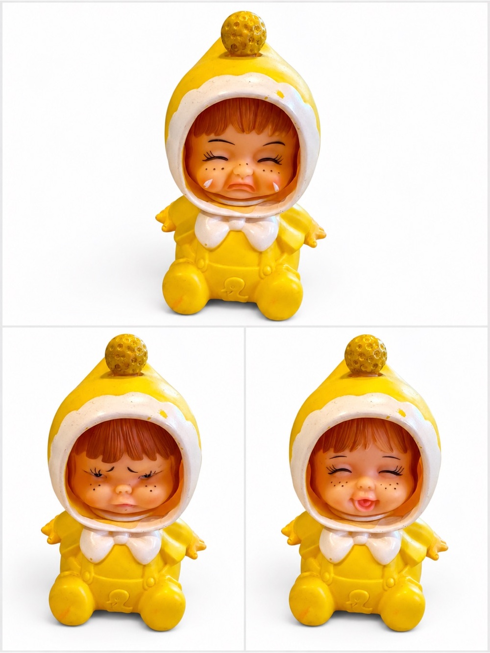 Iwai Industrial Corp 1973 Moody Baby 3 Faced Doll